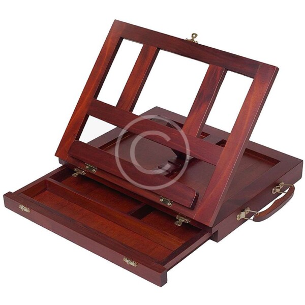 Desktop Adjustable Mahogany Wood Art